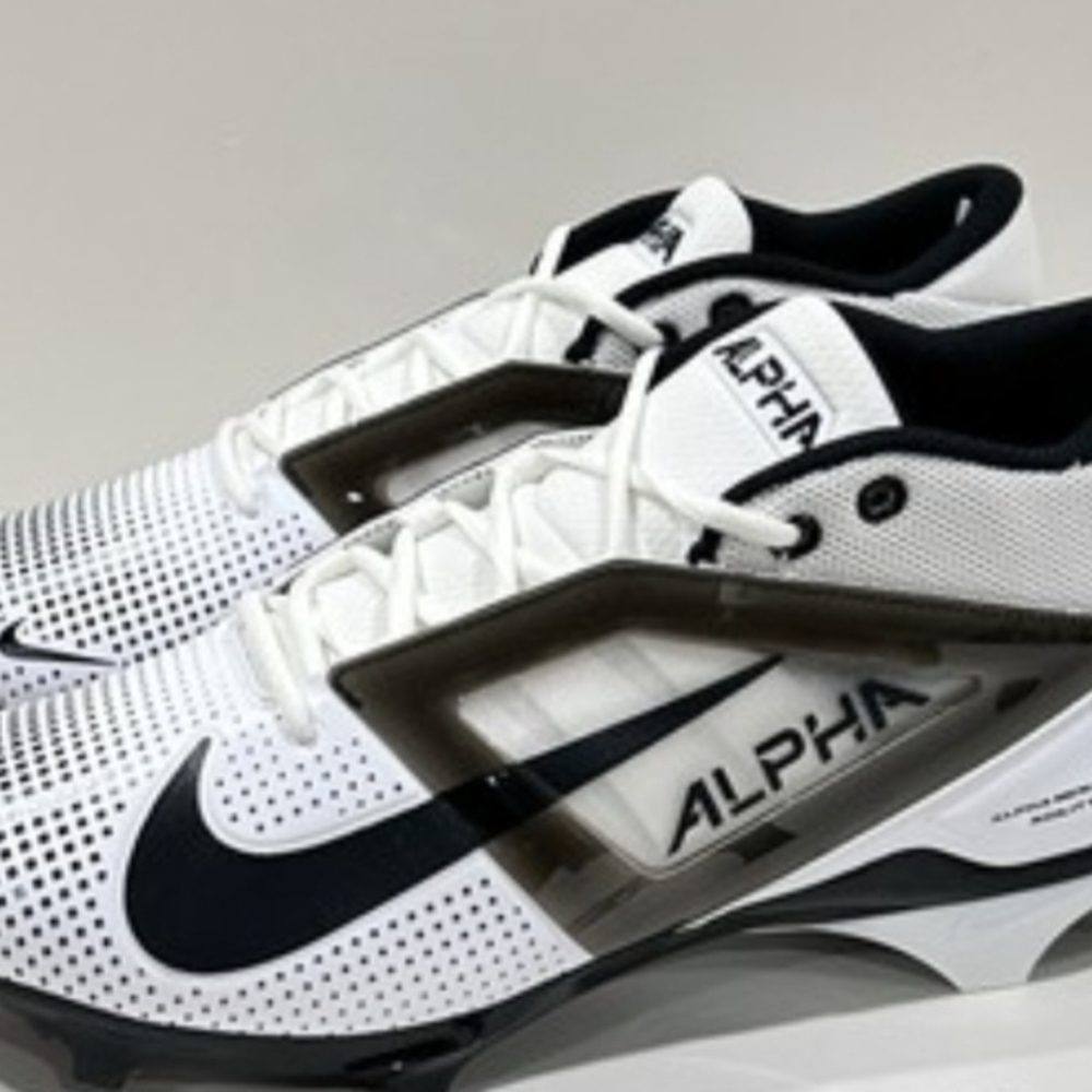 Size 16 WIDE Nike Alpha Menace Pro 4 TD Football Cleats White  WD